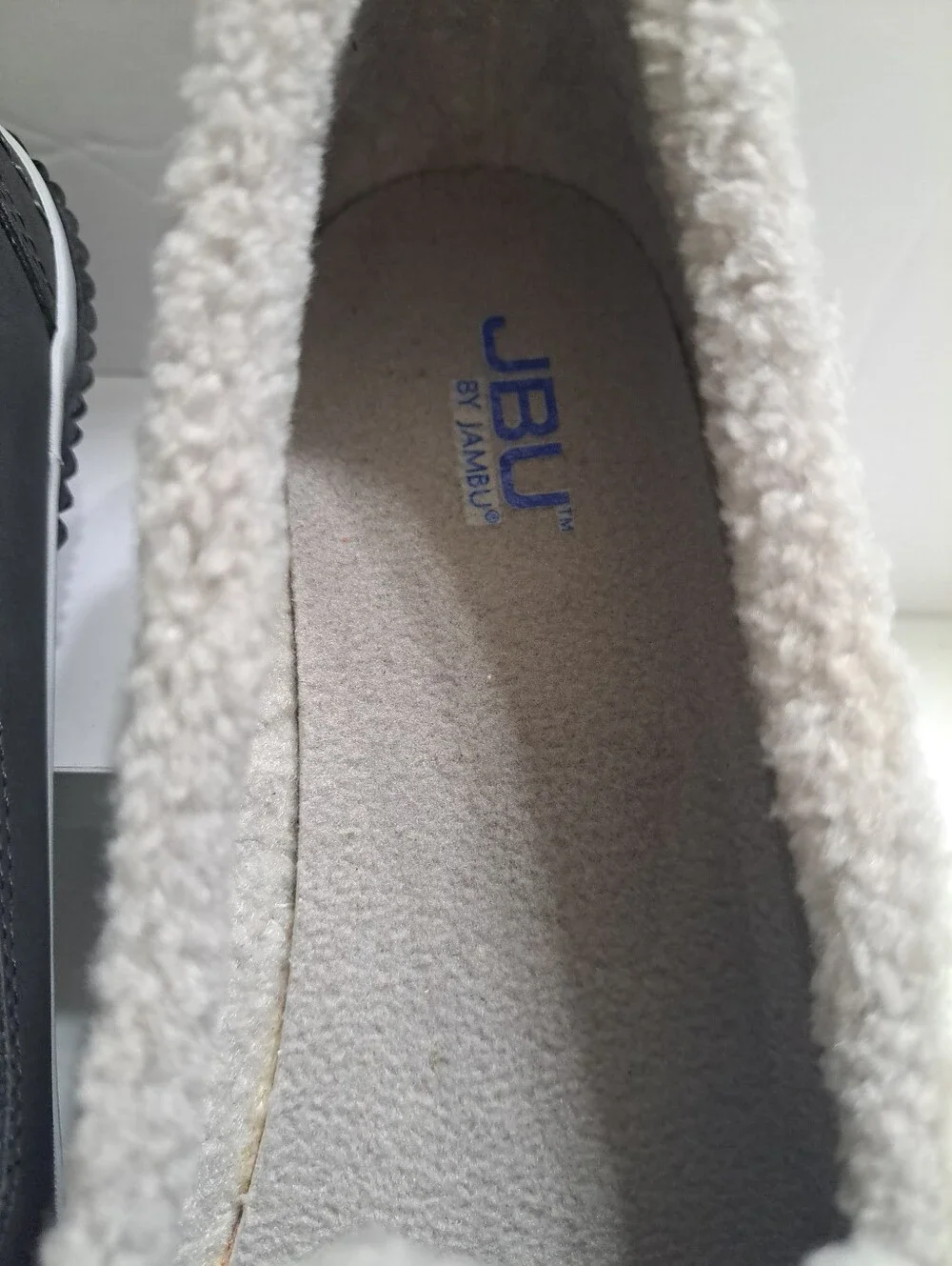 JBU by Jambu Torino Women's Moccasin Slippers Size 10M Gray Faux Fur Lined Loafe